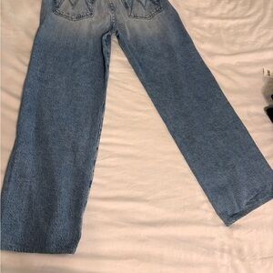 MOTHER - The Dodger Sneak - Blue Women Jeans